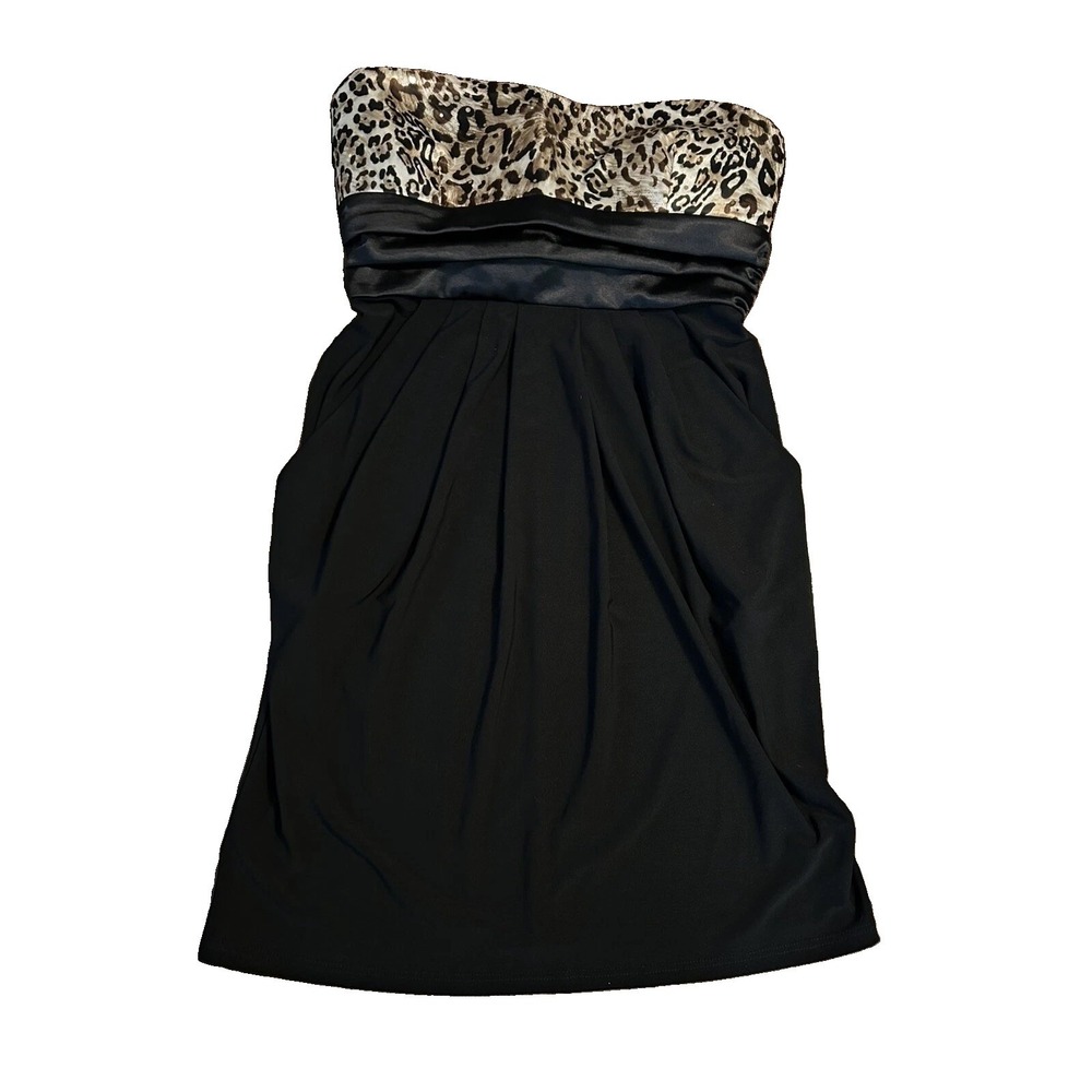 Deb Womens Small Dress Party Cocktail Wedding Summer Black NWT Strapless Short
